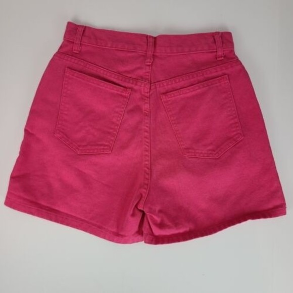 MDM Junior/Women's (9) Pink Denim High Rise 5 pocket Cotton Shorts Barbie - Picture 4 of 8